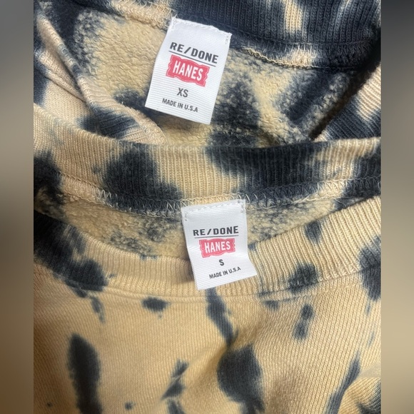 NWOT RE/DONE Classic Raglan Tie-Dye Crewneck Sweatshirt - Picture 7 of 7